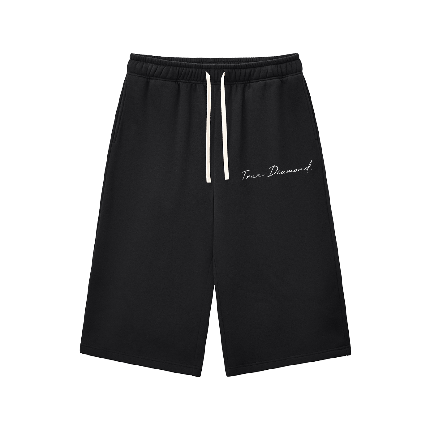 Relaxed Drawstring Three-quarter Sweatpants