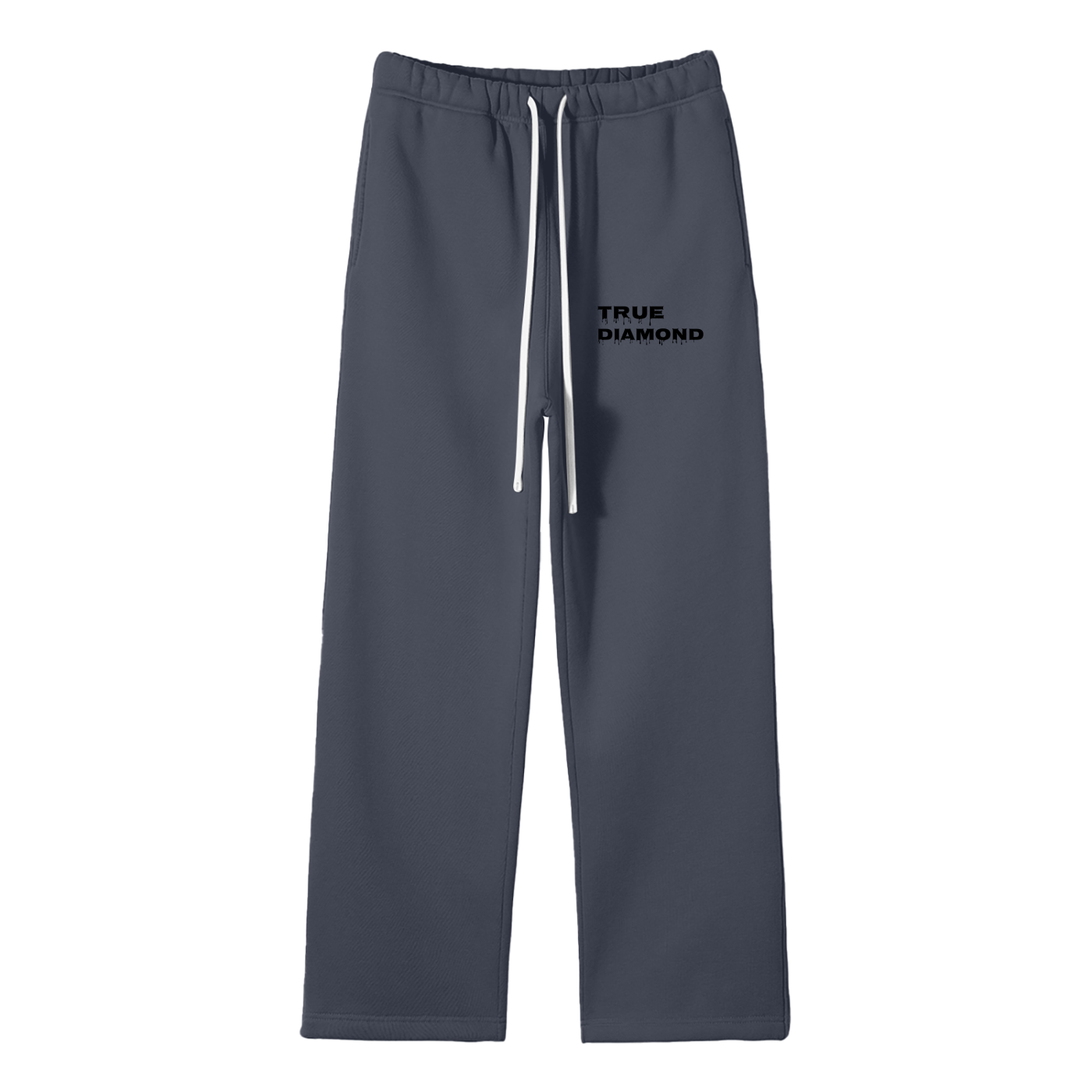 Unisex Solid Color Fleece Straight Leg Pants